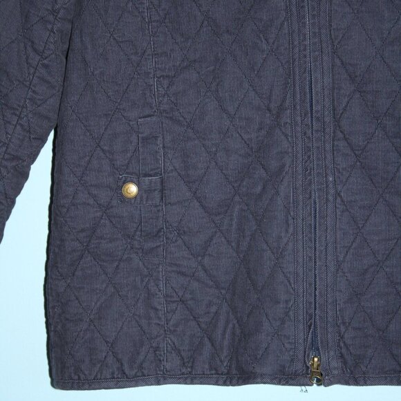 Croft&Barrow Corduroy Medium Women's Zip Up Jacket with Pockets Modest - Picture 5 of 16